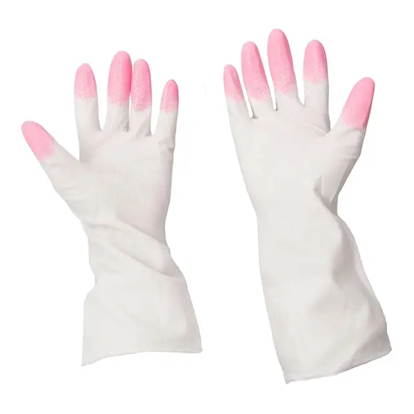 GANTS DE MÉNAGE (ROSE+BLANC)